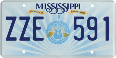 MS license plate ZZE591