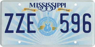 MS license plate ZZE596
