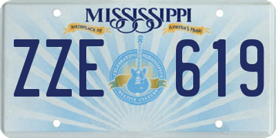 MS license plate ZZE619