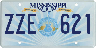 MS license plate ZZE621