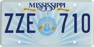 MS license plate ZZE710