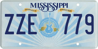 MS license plate ZZE779