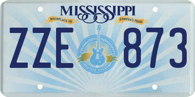 MS license plate ZZE873