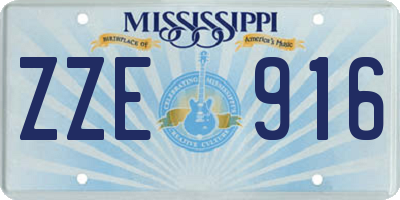 MS license plate ZZE916