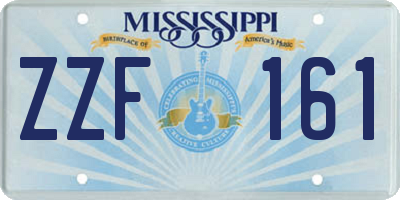 MS license plate ZZF161