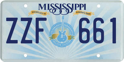 MS license plate ZZF661