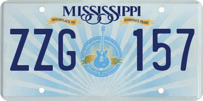 MS license plate ZZG157