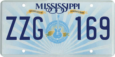 MS license plate ZZG169