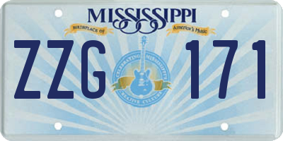 MS license plate ZZG171