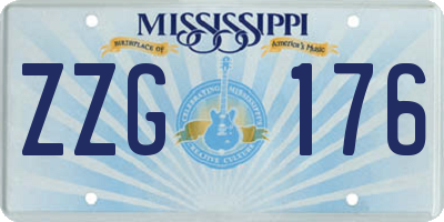 MS license plate ZZG176