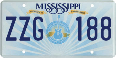 MS license plate ZZG188