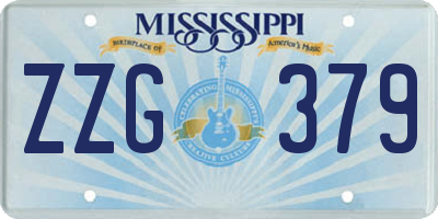 MS license plate ZZG379