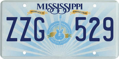 MS license plate ZZG529
