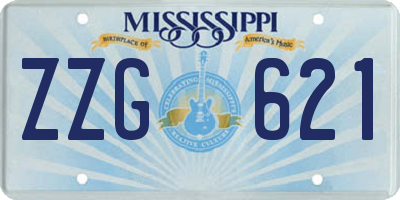 MS license plate ZZG621