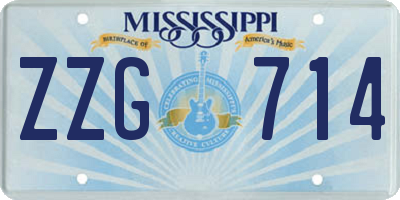 MS license plate ZZG714