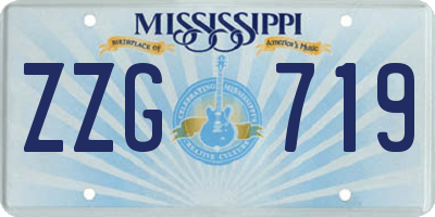 MS license plate ZZG719