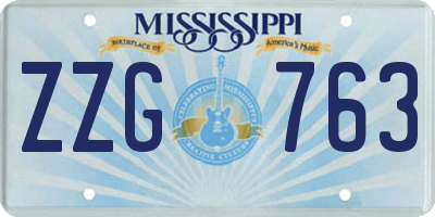 MS license plate ZZG763