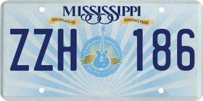 MS license plate ZZH186