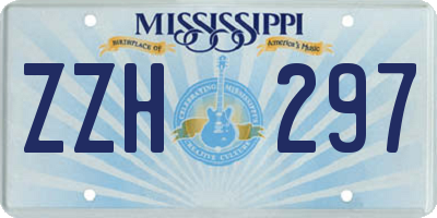 MS license plate ZZH297