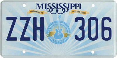 MS license plate ZZH306