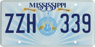 MS license plate ZZH339