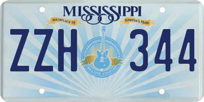 MS license plate ZZH344