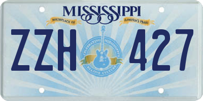 MS license plate ZZH427