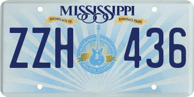 MS license plate ZZH436
