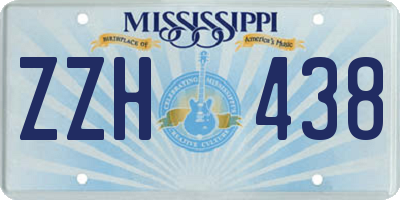 MS license plate ZZH438
