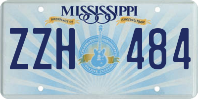 MS license plate ZZH484