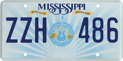 MS license plate ZZH486