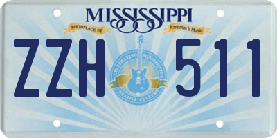 MS license plate ZZH511