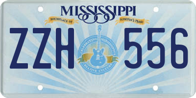 MS license plate ZZH556