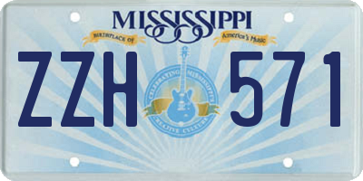 MS license plate ZZH571