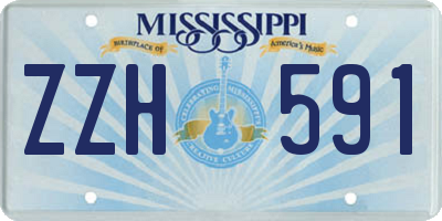 MS license plate ZZH591