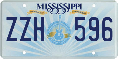 MS license plate ZZH596