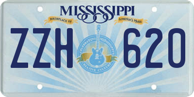 MS license plate ZZH620