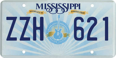 MS license plate ZZH621