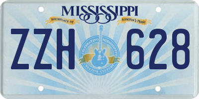MS license plate ZZH628
