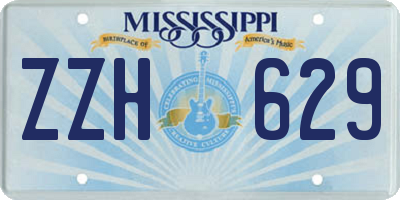 MS license plate ZZH629