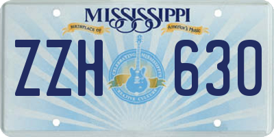 MS license plate ZZH630