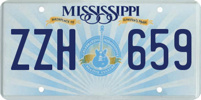 MS license plate ZZH659