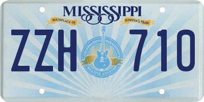 MS license plate ZZH710