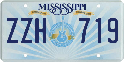 MS license plate ZZH719