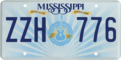 MS license plate ZZH776