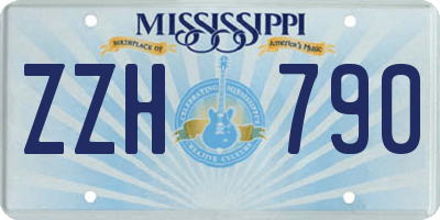 MS license plate ZZH790