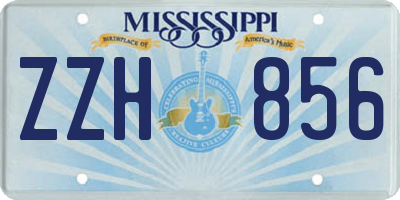MS license plate ZZH856