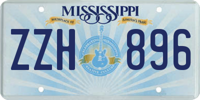 MS license plate ZZH896