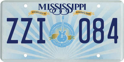 MS license plate ZZI084