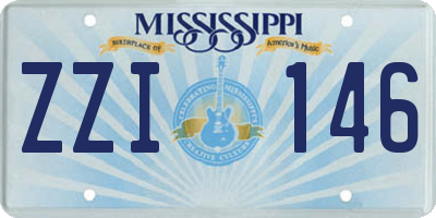 MS license plate ZZI146